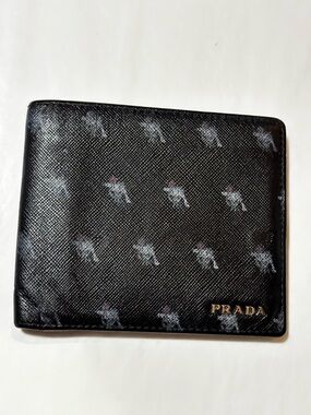 Prada Mens Wallet Guns & Roses Limited Edition
